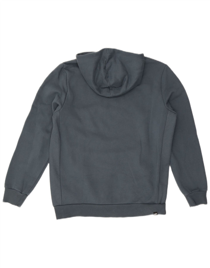 Puma Mens Hoodie Jumper Medium Grey Cotton