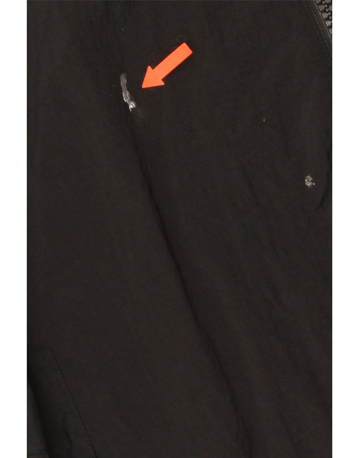 Giacca bomber da uomo vestibilità ampia Adidas UK 42 XL nera in poliammide