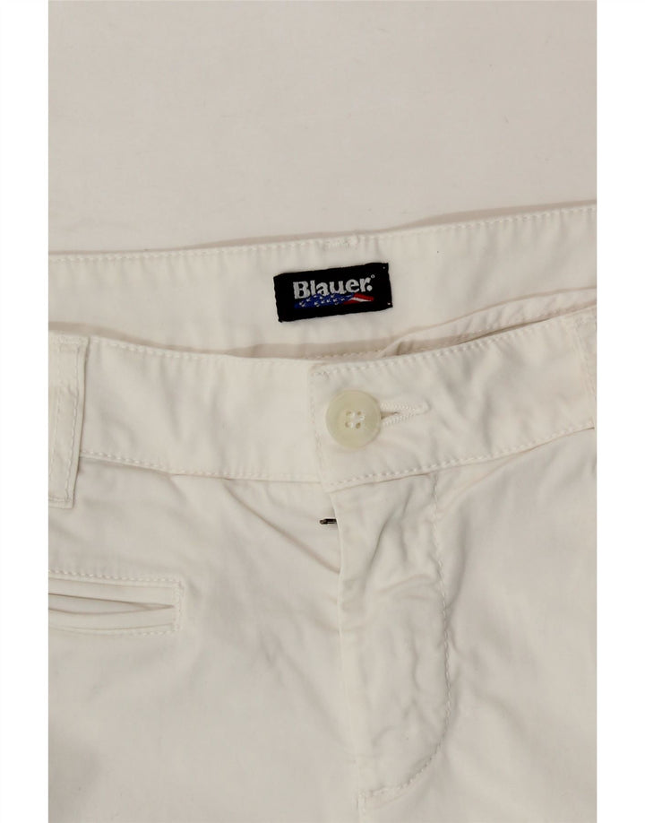 BLAUER Womens Chino Shorts W28 Medium White Cotton Vintage Blauer and Second-Hand Blauer from Messina Hembry 