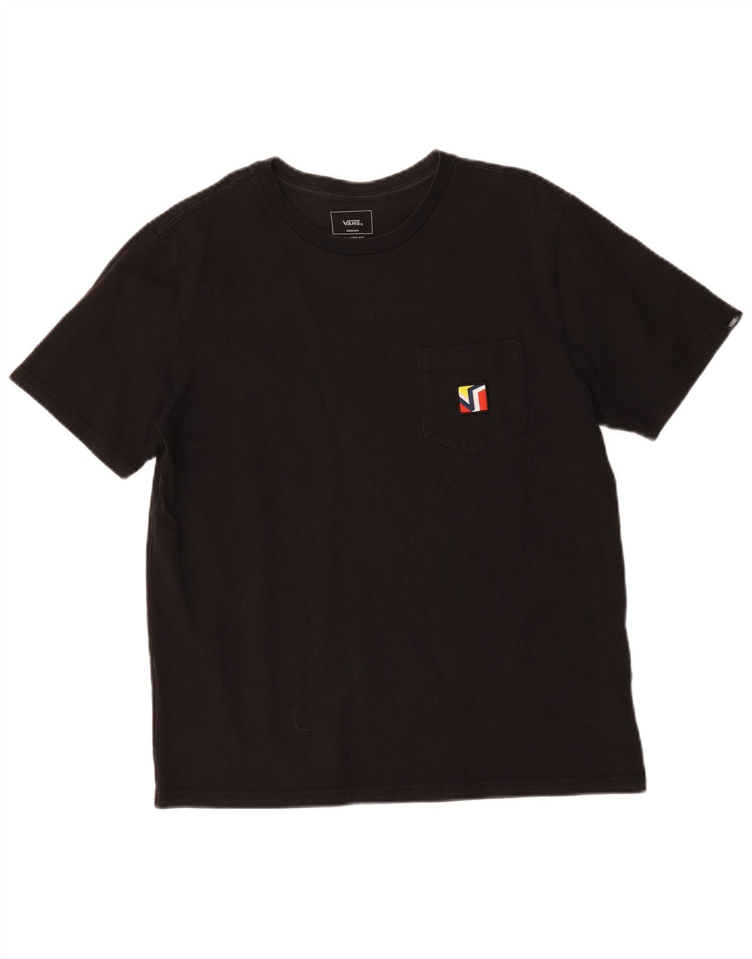T-shirt da uomo Vans dalla vestibilità rilassata, cotone medio nero
