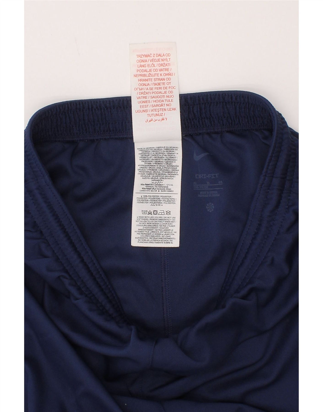 Pantaloncini sportivi Nike da ragazzo Dri Fit 13-14 anni XL blu navy poliestere