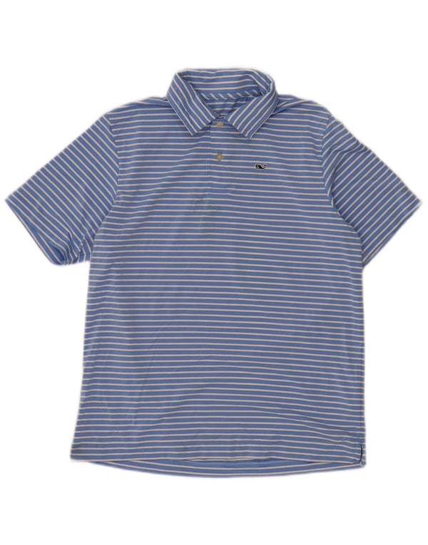 Polo da ragazzo VINEYARD VINES 15-16 anni in poliestere a righe grandi blu