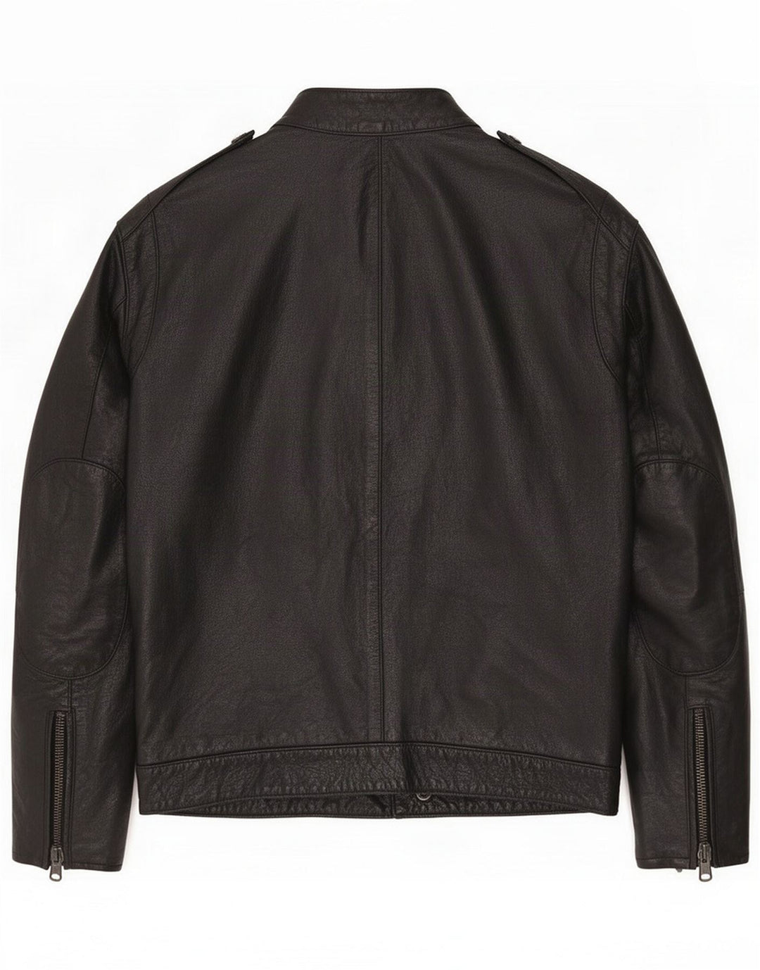 Giacca da motociclista in pelle da uomo vintage IT 52 XL Nera