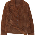 Giacca C&A da donna in pelle scamosciata IT 44 in pelle marrone medio