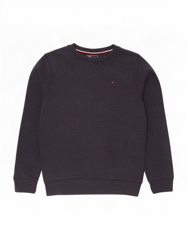 Tommy Hilfiger Ragazzi Felpa Maglione 15-16 anni Cotone Grigio