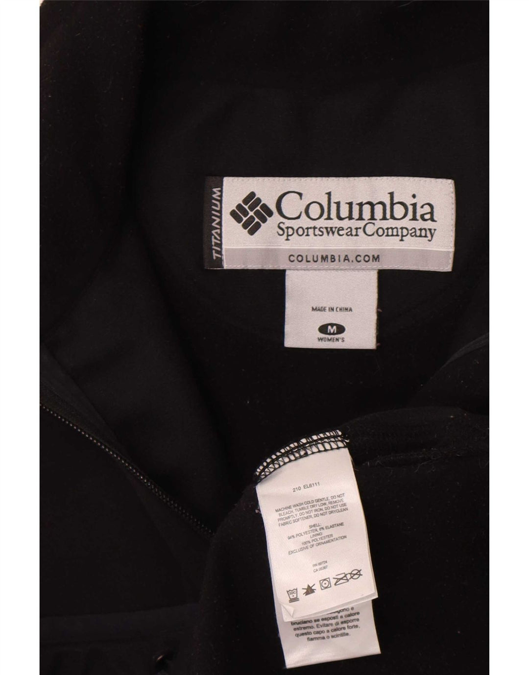 Giacca da tuta da donna Columbia Liner UK 12 Medium Nero Poliestere