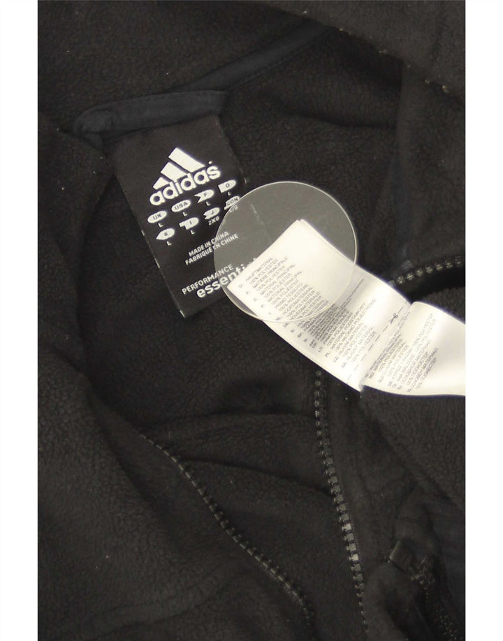 Giacca in pile da uomo Adidas UK 40 grande poliestere nero