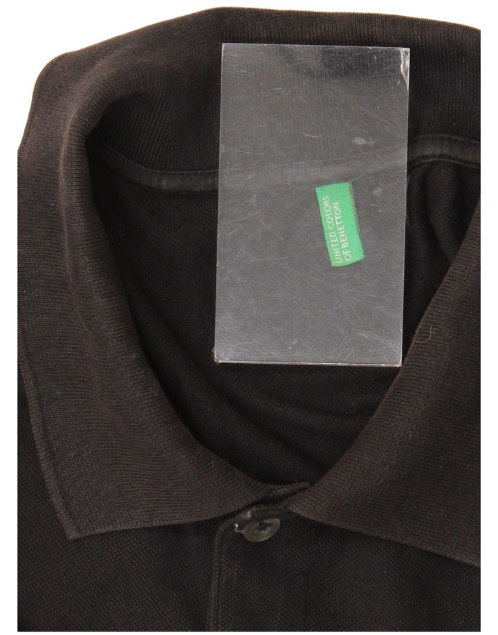 Polo Benetton Uomo Large Nera