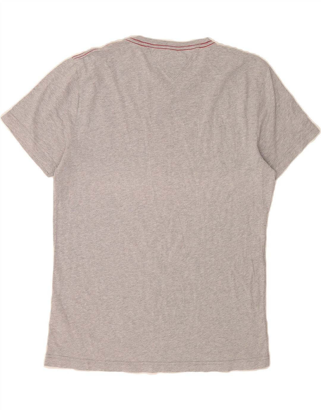 TOMMY HILFIGER Mens Graphic T-Shirt Top Large Grey Cotton Vintage Tommy Hilfiger and Second-Hand Tommy Hilfiger from Messina Hembry 
