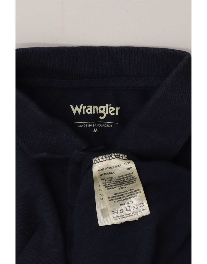 Polo da uomo Wrangler in cotone blu navy medio