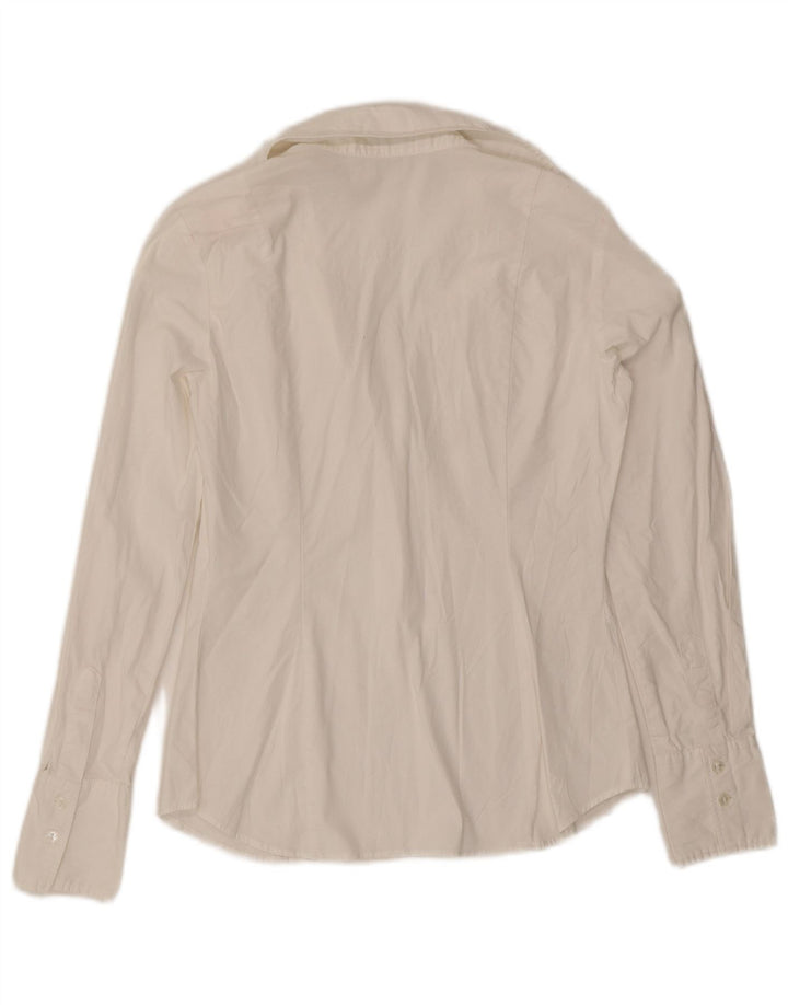 Camicia pullover da donna Benetton UK 10 piccola bianca