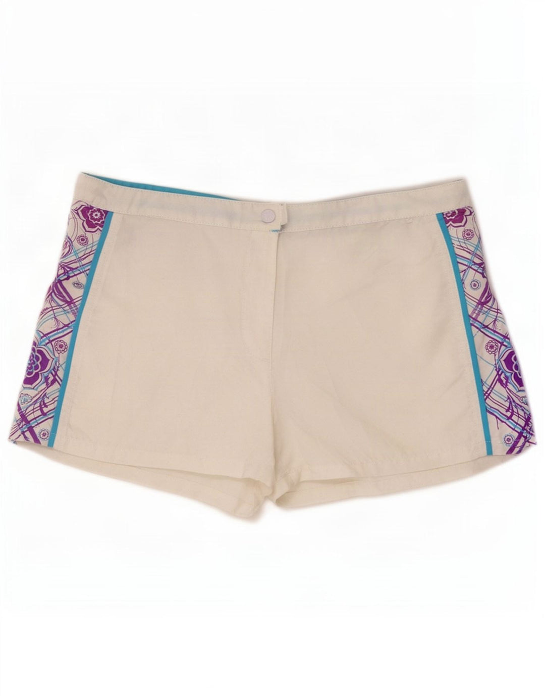 Pantaloncini Brugi da donna piccoli W27 poliestere geometrico bianco