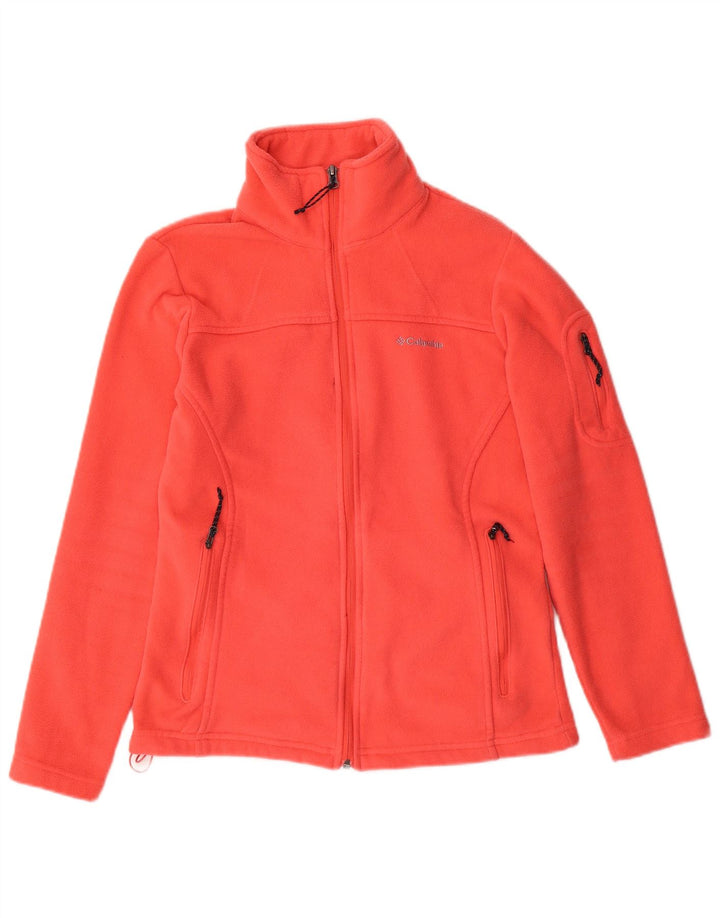 Giacca in pile da donna COLUMBIA UK 10 Small Arancione Poliestere