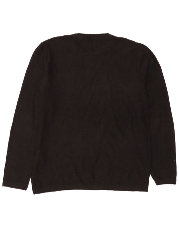 Maglione maglione girocollo da uomo Jack & Jones XL cotone nero