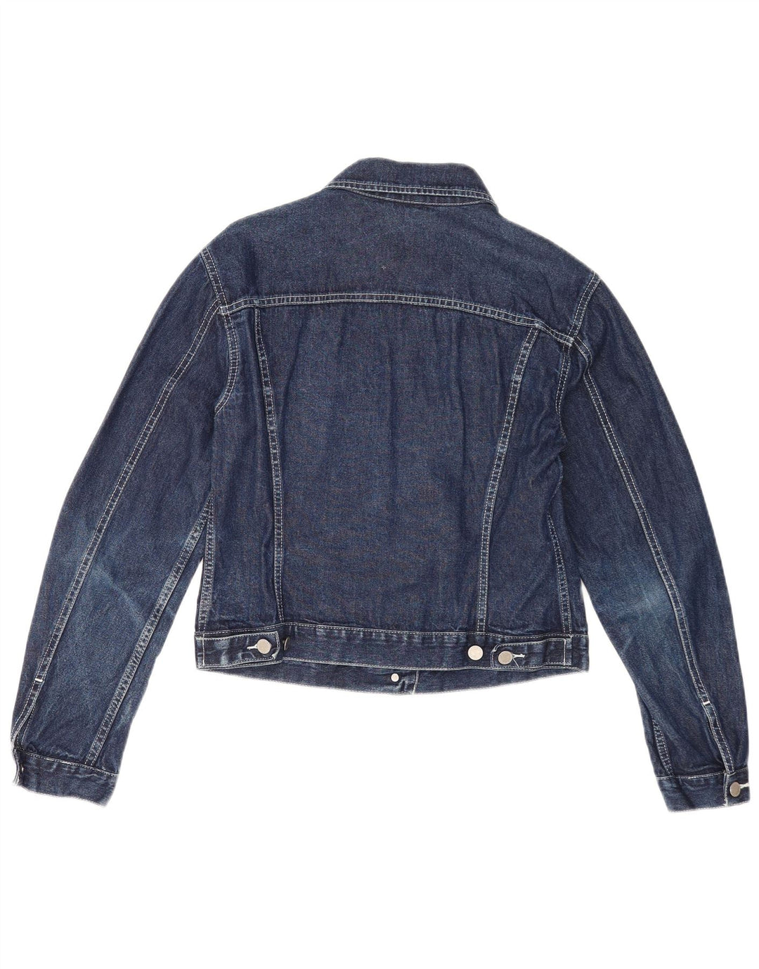 Giacca in denim da donna Benetton UK 40 grande cotone blu