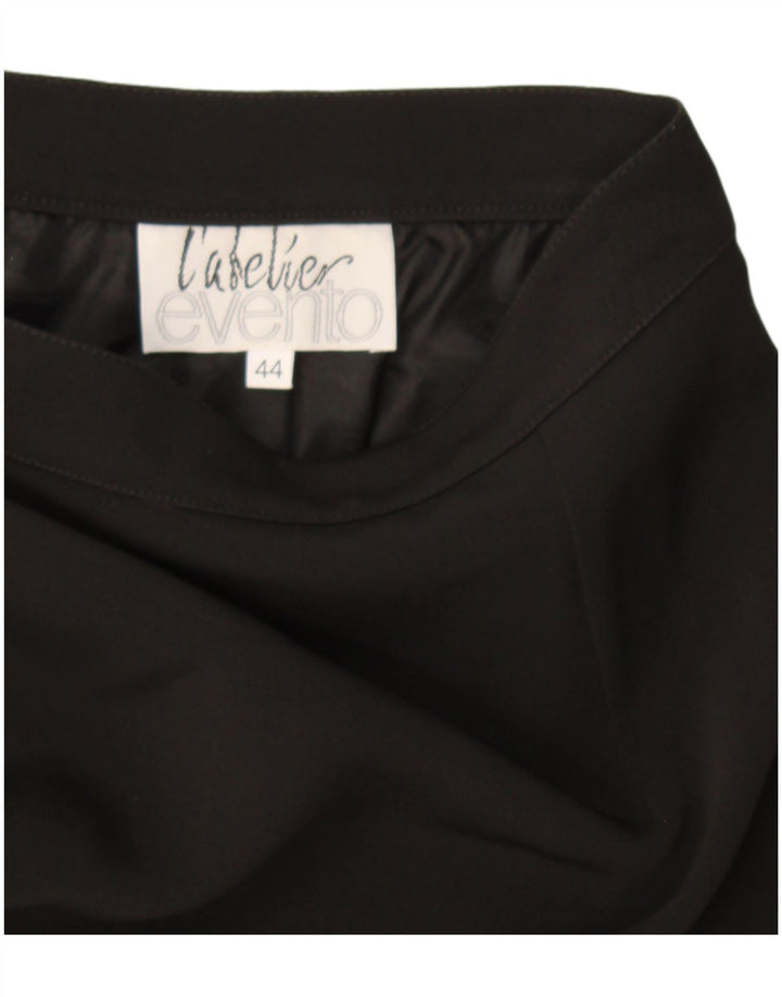 Gonna a tubino vintage da donna IT 44 media W30 nera