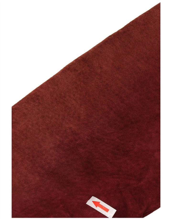 Giacca da donna in pelle scamosciata Sherpa VINTAGE UK 14 in pelle bordeaux media