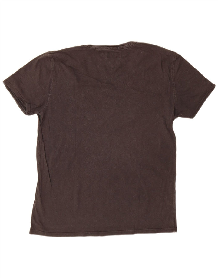 T-shirt da uomo Tommy Hilfiger Top in cotone nero medio