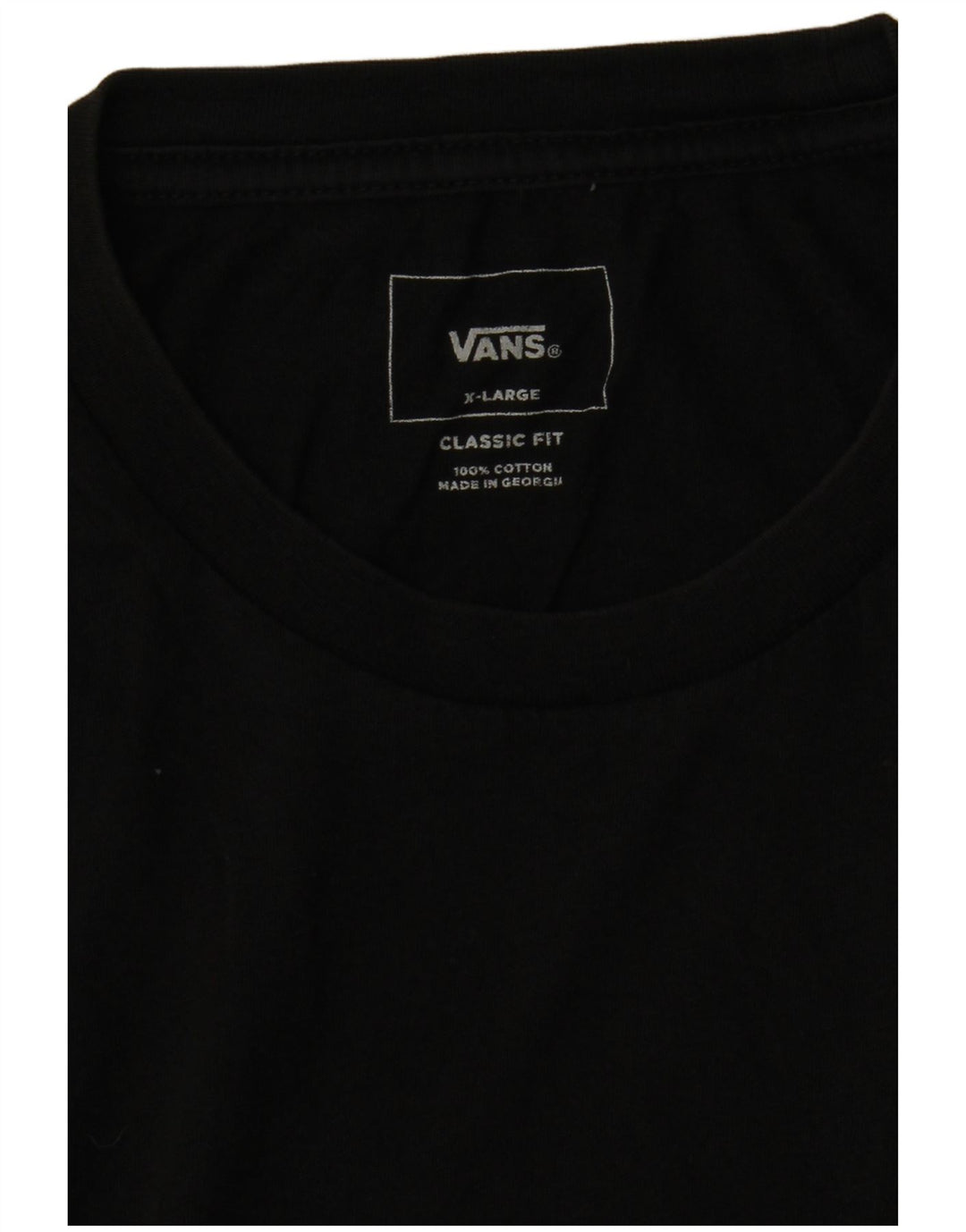 T-shirt da uomo Vans Classic Fit XL in cotone nero