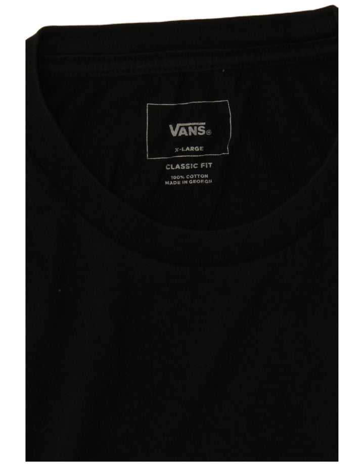 T-shirt da uomo Vans Classic Fit XL in cotone nero