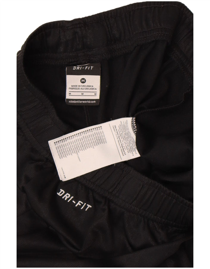 NIKE Pantaloncini sportivi Dri Fit da uomo medio nero gessato in poliestere