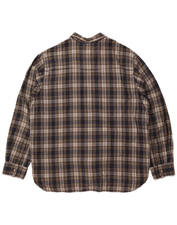 Timberland Camicia da uomo in flanella vestibilità regolare 3XL Cotone a quadri grigio