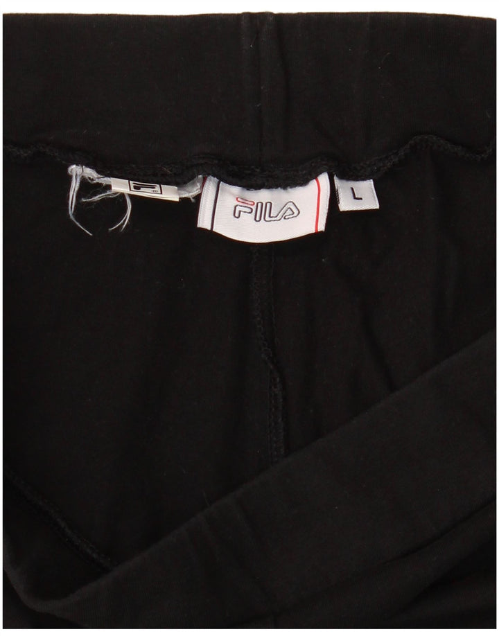 Leggings Capri grafici da donna Fila UK 14 grandi neri