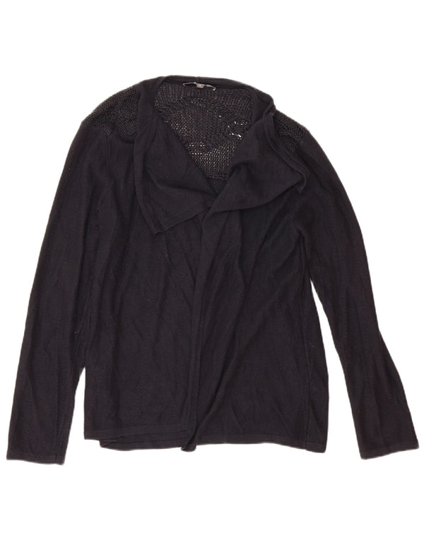 Maglione cardigan oversize da donna Marks & Spencer UK 14 grande blu navy