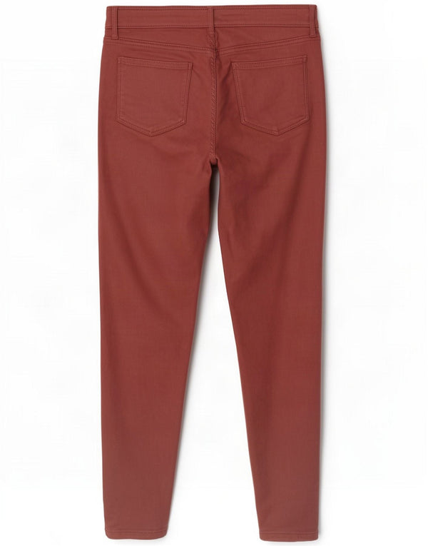 Fat Face Jeans Jeggings da donna UK 14 Large W32 L28 Viscosa bordeaux