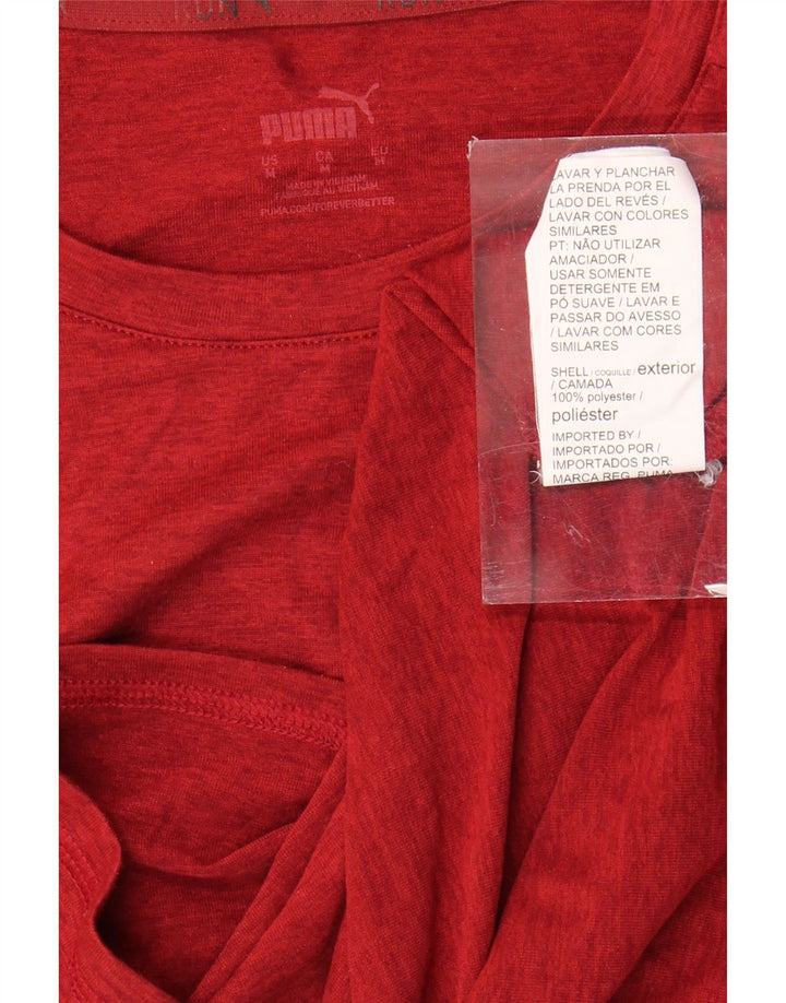 T-shirt da uomo Puma Top rosso medio in poliestere