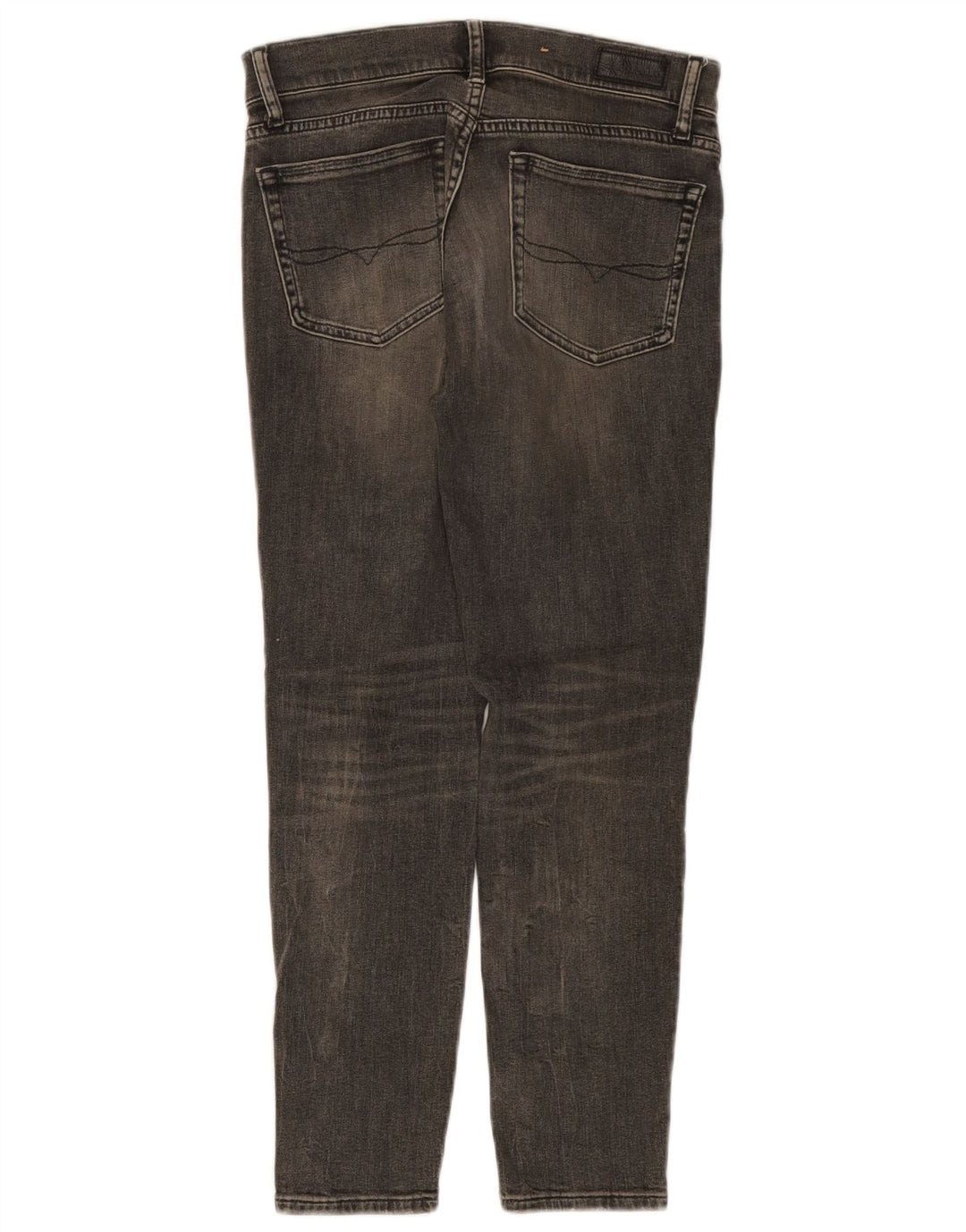 POLO RALPH LAUREN Jeans skinny effetto consumato da donna W28 L25 cotone grigio