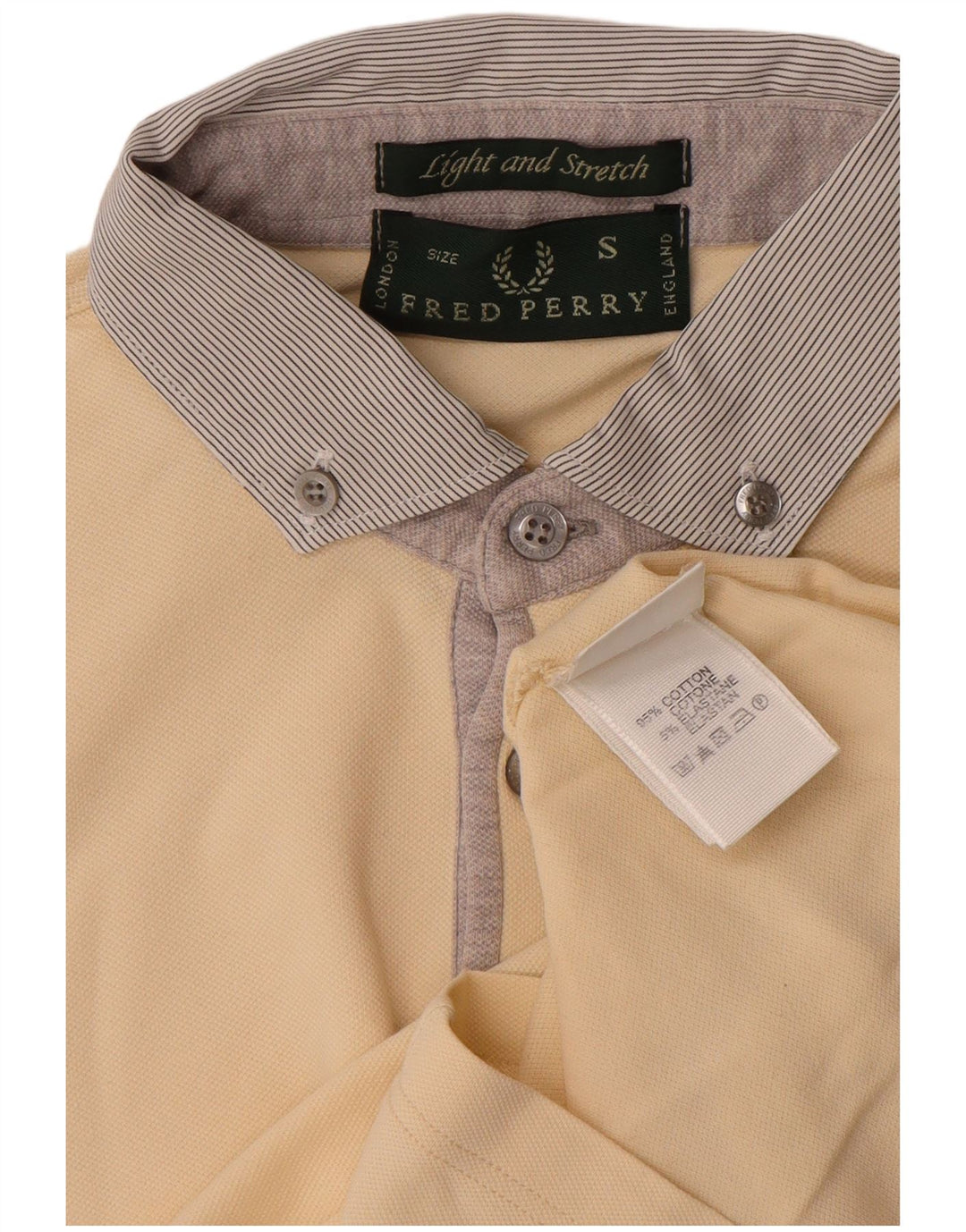 Polo da uomo Fred Perry piccola in cotone bianco sporco