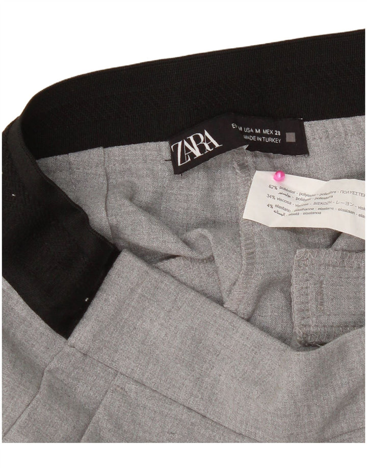 Pantaloni chino affusolati da donna Zara medi W30 L28 poliestere grigio