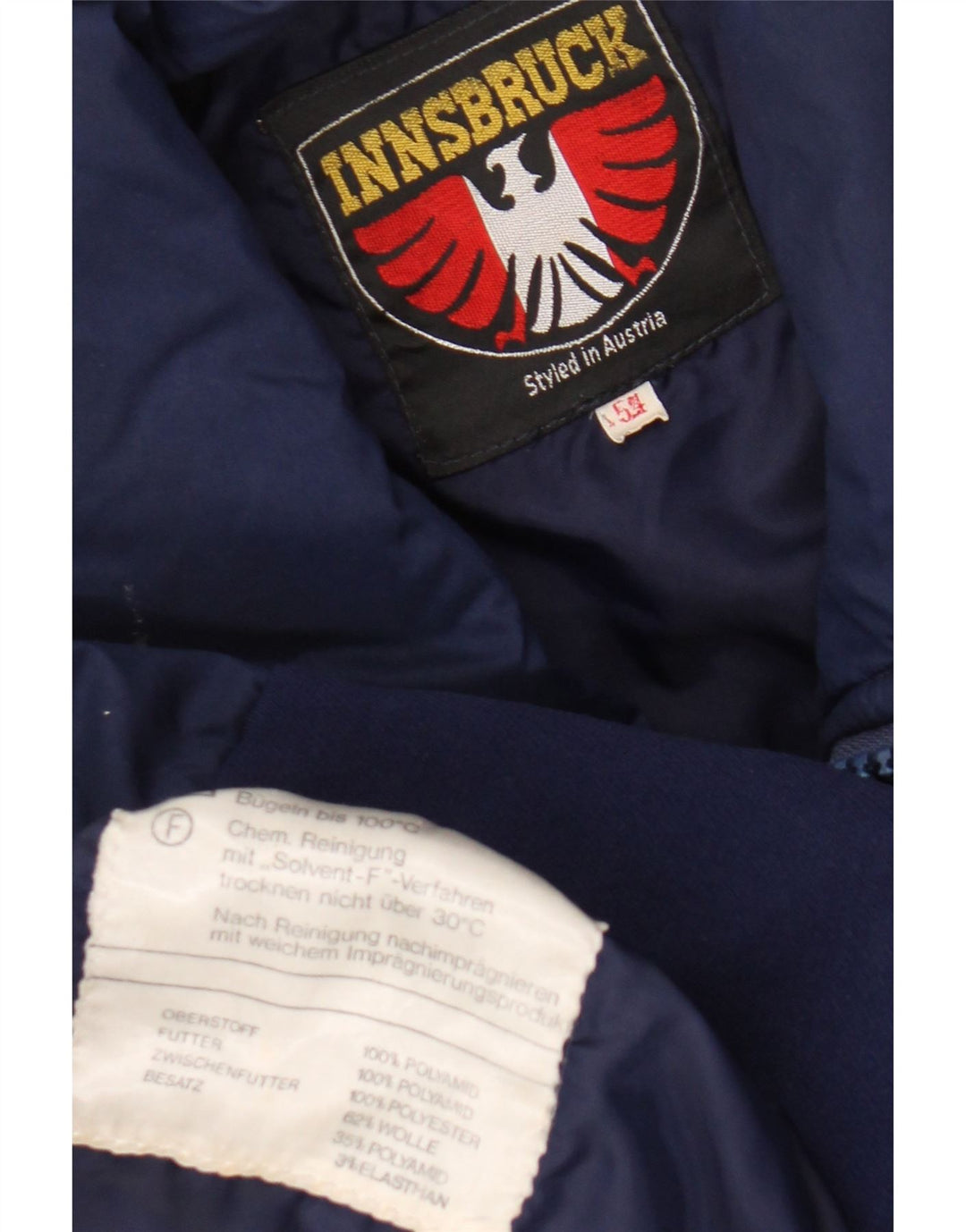 Giacca a vento da uomo Innsbruck EU 54 2XL Poliammide a righe blu navy