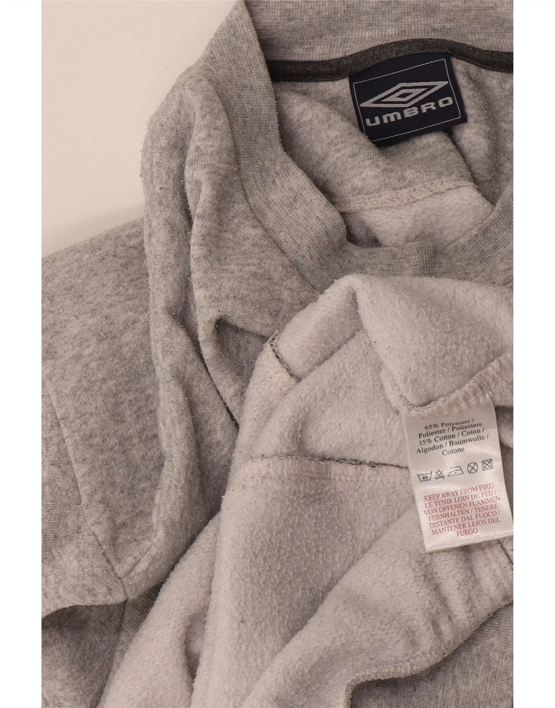 Felpa Umbro Uomo Maglione XL Grigio Cotone