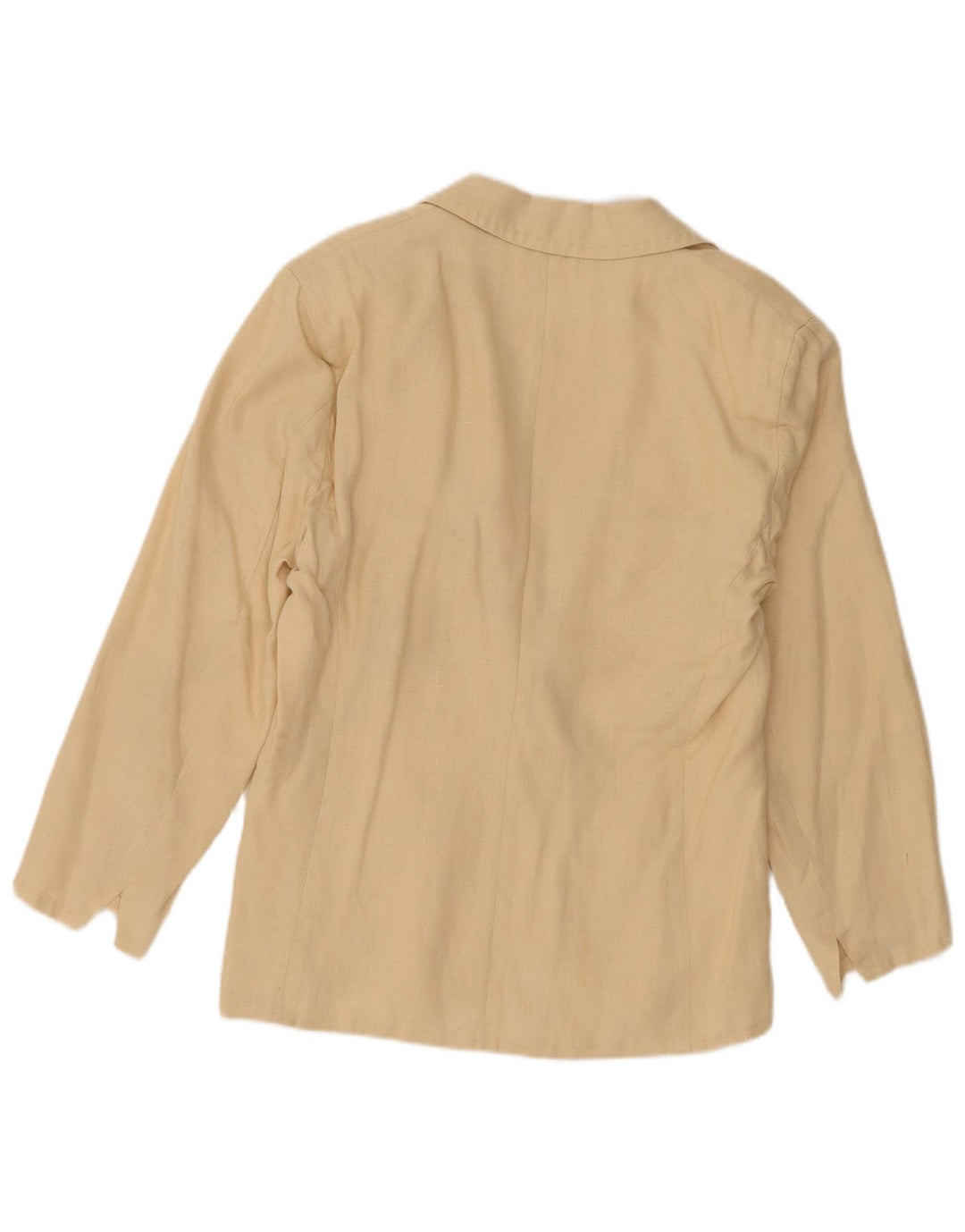 Giacca blazer a 1 bottone da donna Max Mara UK 16 grande beige