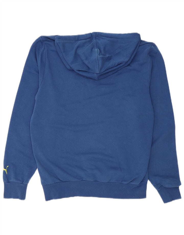 Felpa con cappuccio grafica PUMA da uomo piccola blu