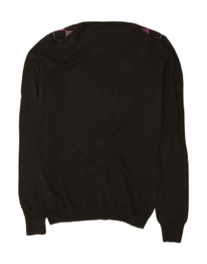 Maglione maglione con scollo a V da donna Massimo Dutti UK 12 Verde medio