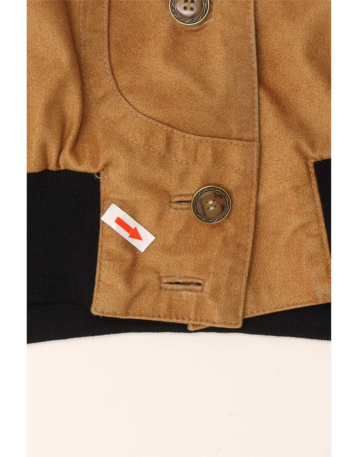 Giubbotto bomber vintage da donna UK 16 grande beige