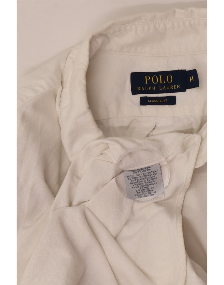 Polo Ralph Lauren Camicia da uomo dalla vestibilità classica in cotone bianco medio