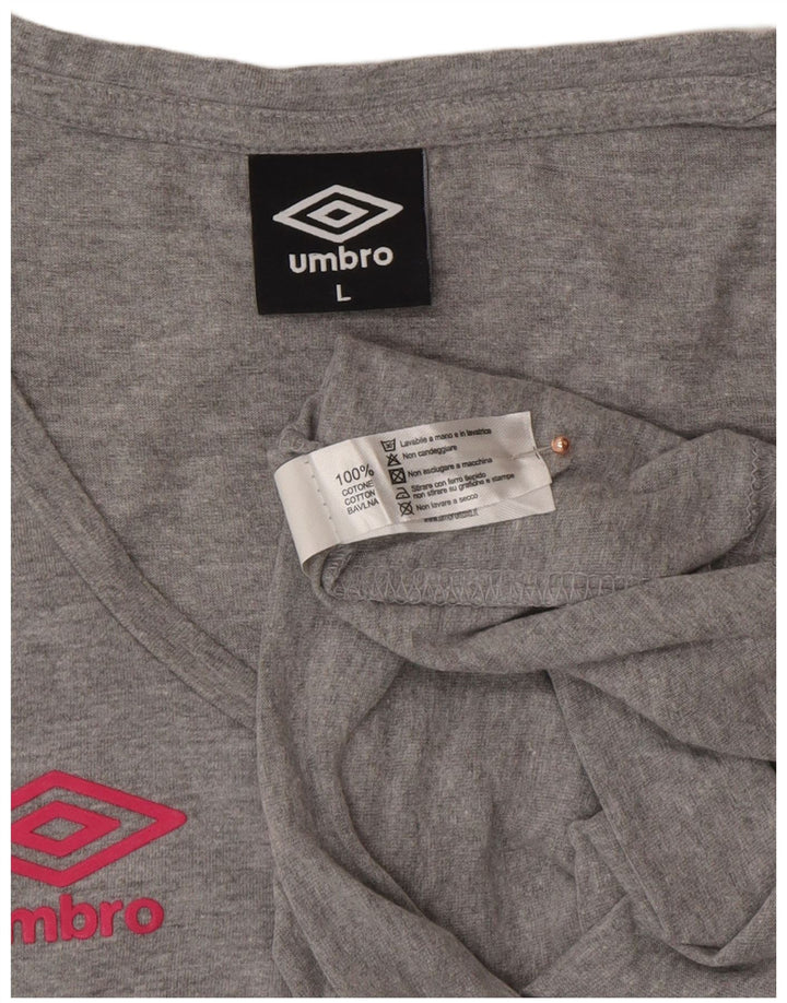 Canotta da donna UMBRO UK 14 grande cotone grigio