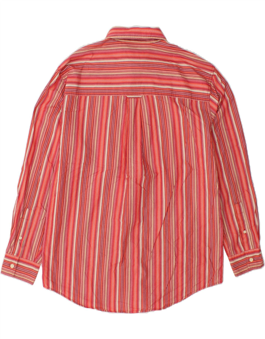 CHAPS Mens Shirt Medium Red Striped Cotton Vintage Chaps and Second-Hand Chaps from Messina Hembry 