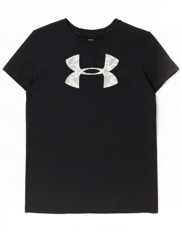 T-shirt grafica da donna Under Armour UK 14 Medium Black Cotton