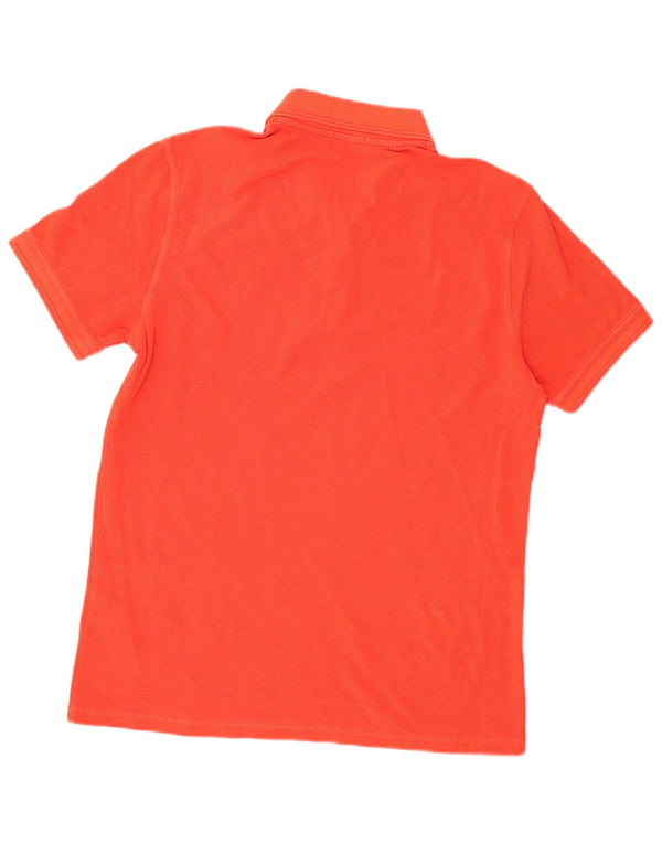 Hugo Boss Mens Slim Fit Polo Shirt Large Orange Cotton
