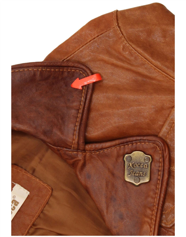Giacca in pelle da donna KOCCA UK 10 piccola in pelle marrone