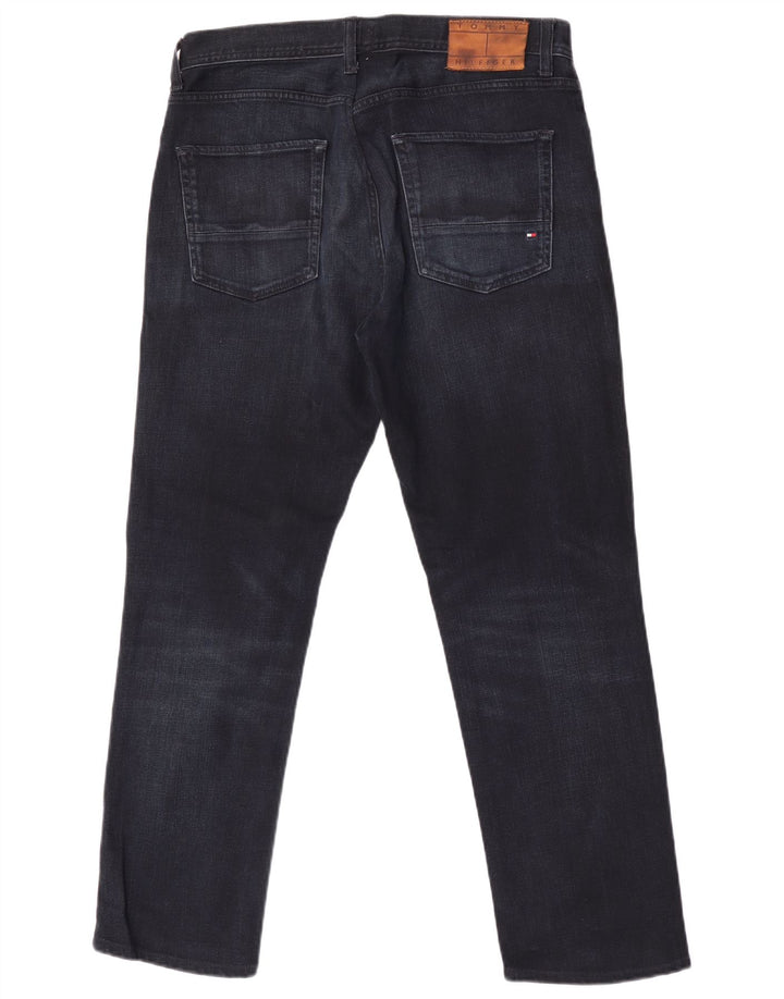 Tommy Hilfiger Uomo Denton Straight Jeans W33 L30 Blu Navy Cotone
