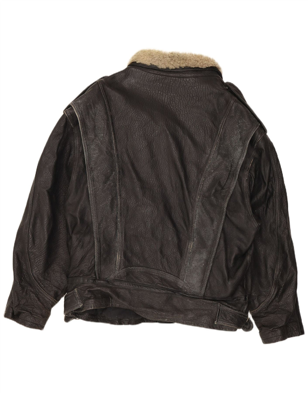 Giacca da motociclista in pelle da uomo Clout UK 42 XL Pelle nera