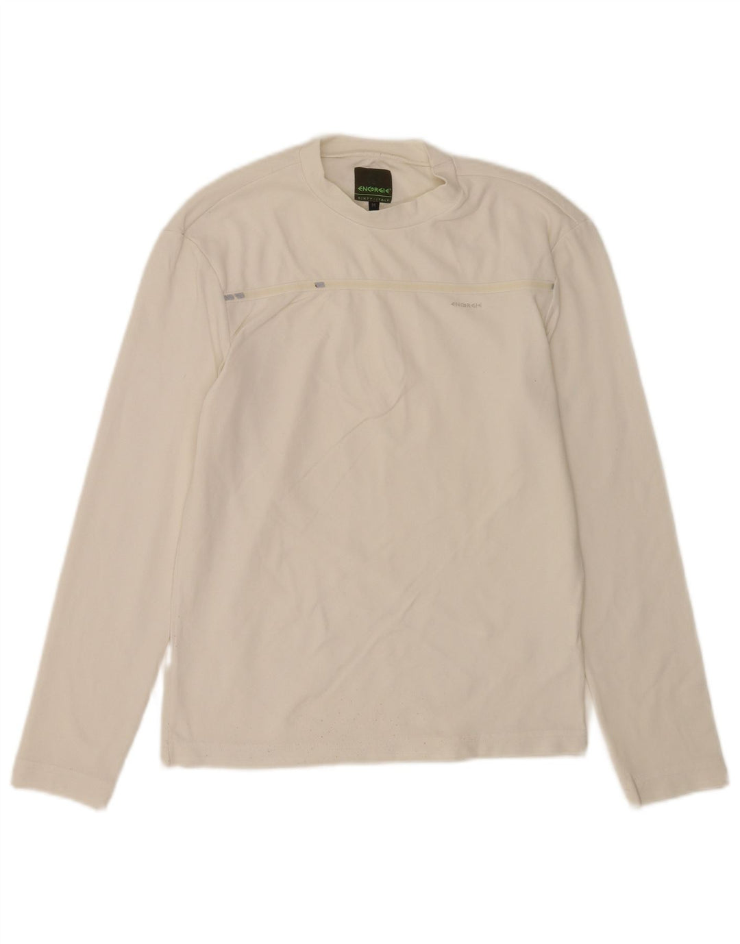 Maglia a maniche lunghe da donna Energie UK 12 Medium White Poliammide