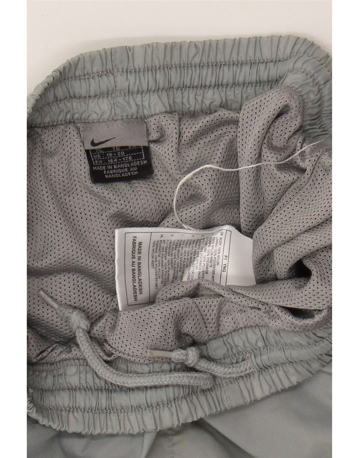 Pantaloni della tuta da ragazzo NIKE 13-14 anni XL in nylon grigio