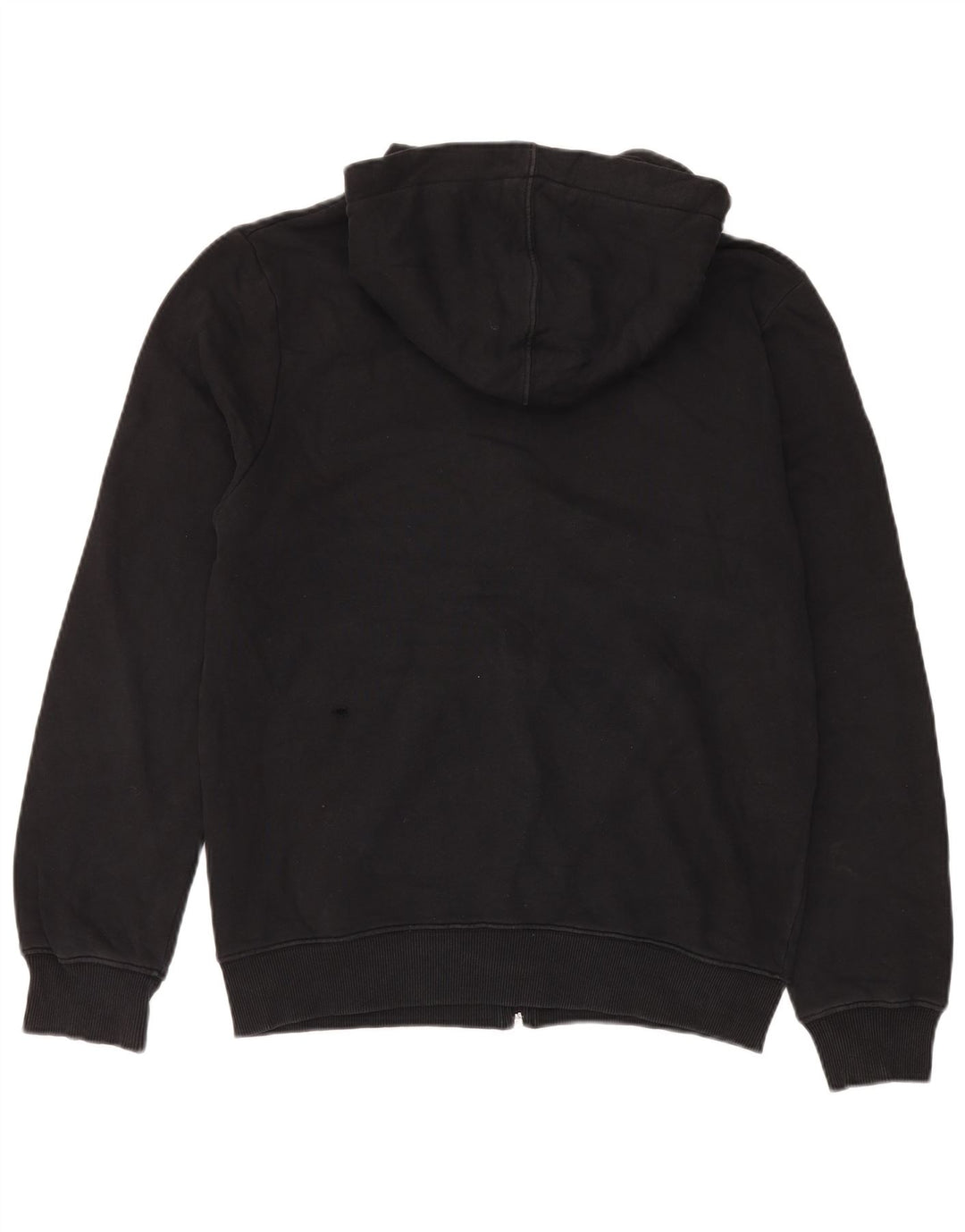 Maglione con cappuccio e zip grafica da uomo Fila grande in cotone nero